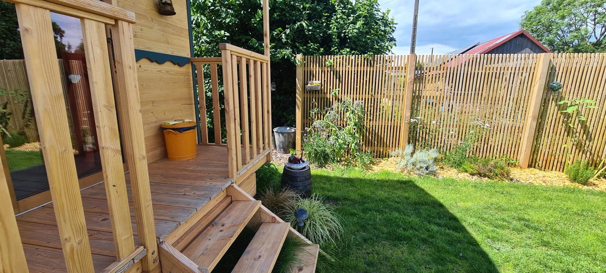 Roulotte A La Ferme Buissonniere Villa La Lande-de-Louge Kültér fotó